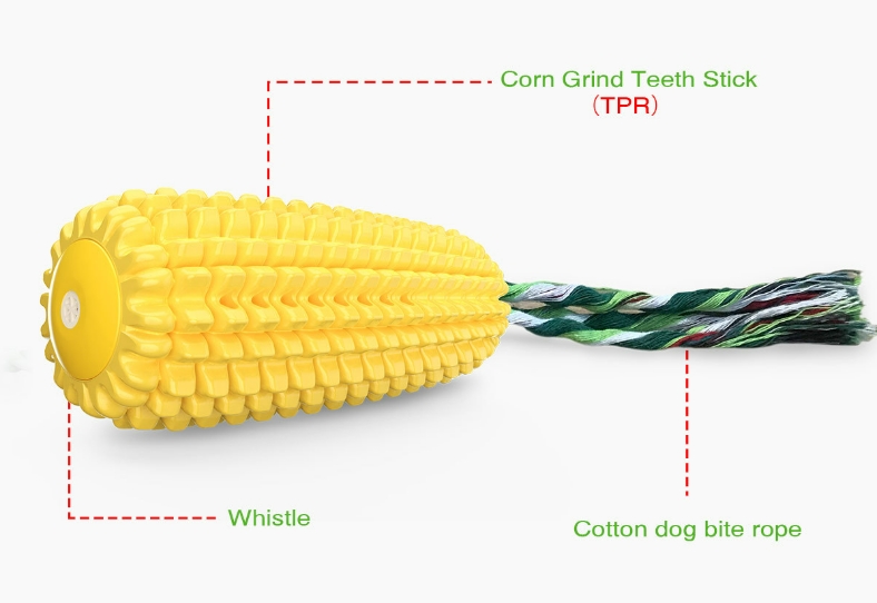 Juguetes populares de goma dur - Corn Dog Stick reseña y precio