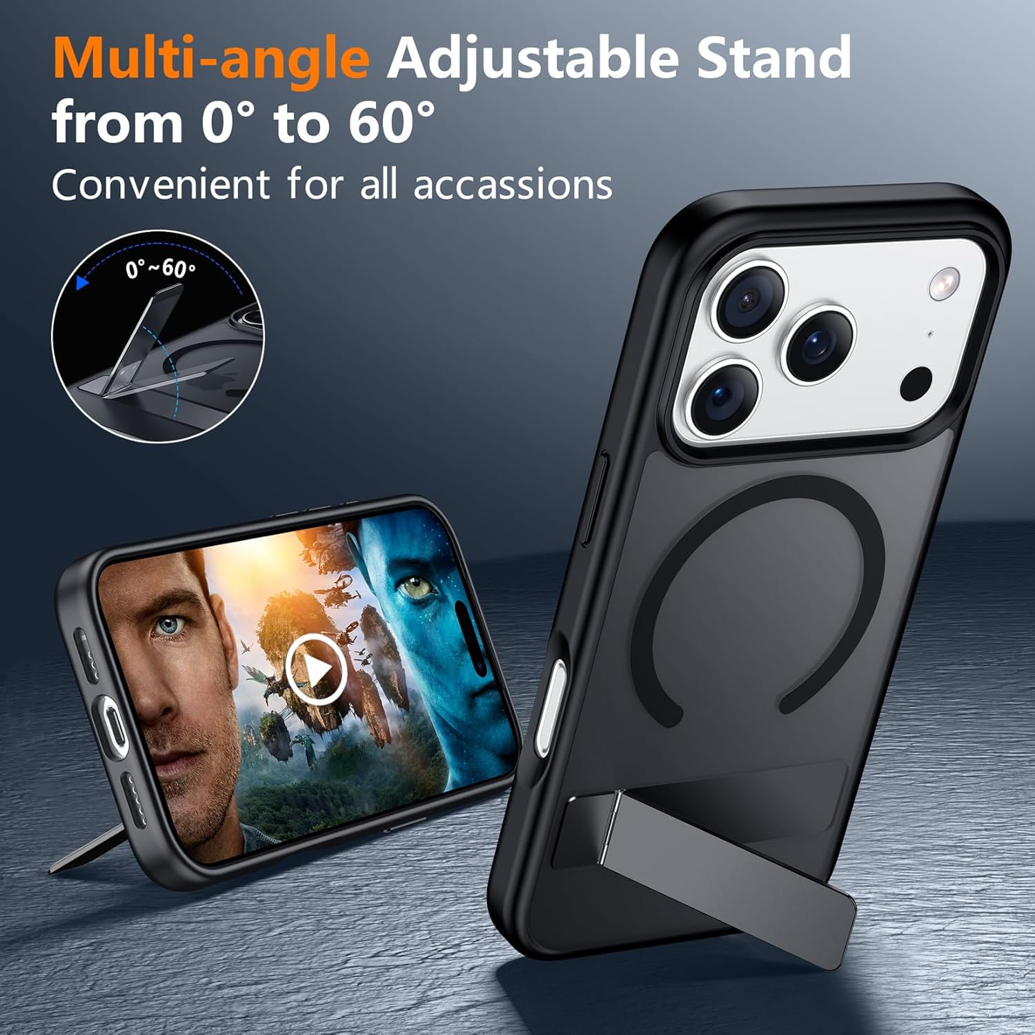 Funda magnética para teléfono  - Taco Stand Holder reseña y precio
