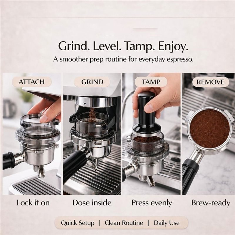 Embudo dosificador B15C de 54  - Breville Espresso Barista Touch reseña y precio