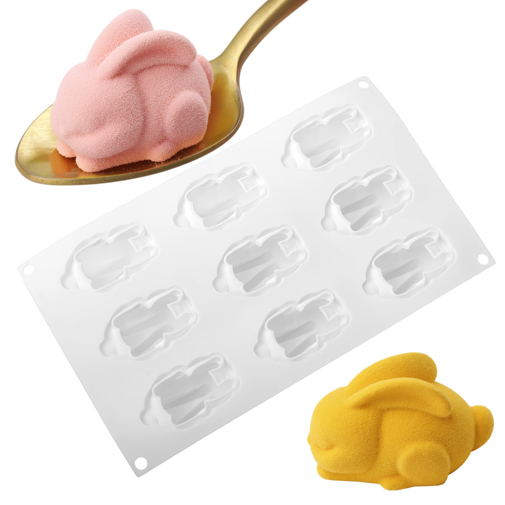 Molde de silicona de 9 cavidad - Bunny Cake Mold reseña y precio